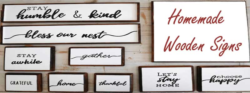 how to make homemade wooden signs