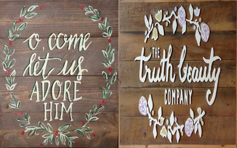 How to make designable wooden signs at home