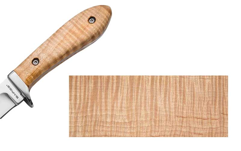 Tiger-Maple-DIY-Knife-Handle-Scales