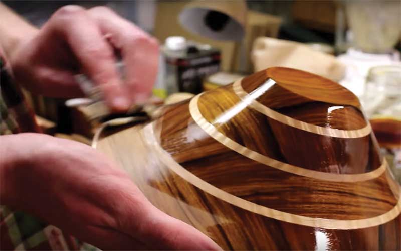 How finishing the wooden bowls?