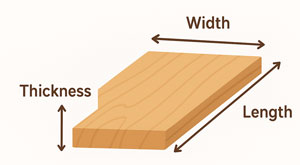 Board Measurement Diagram