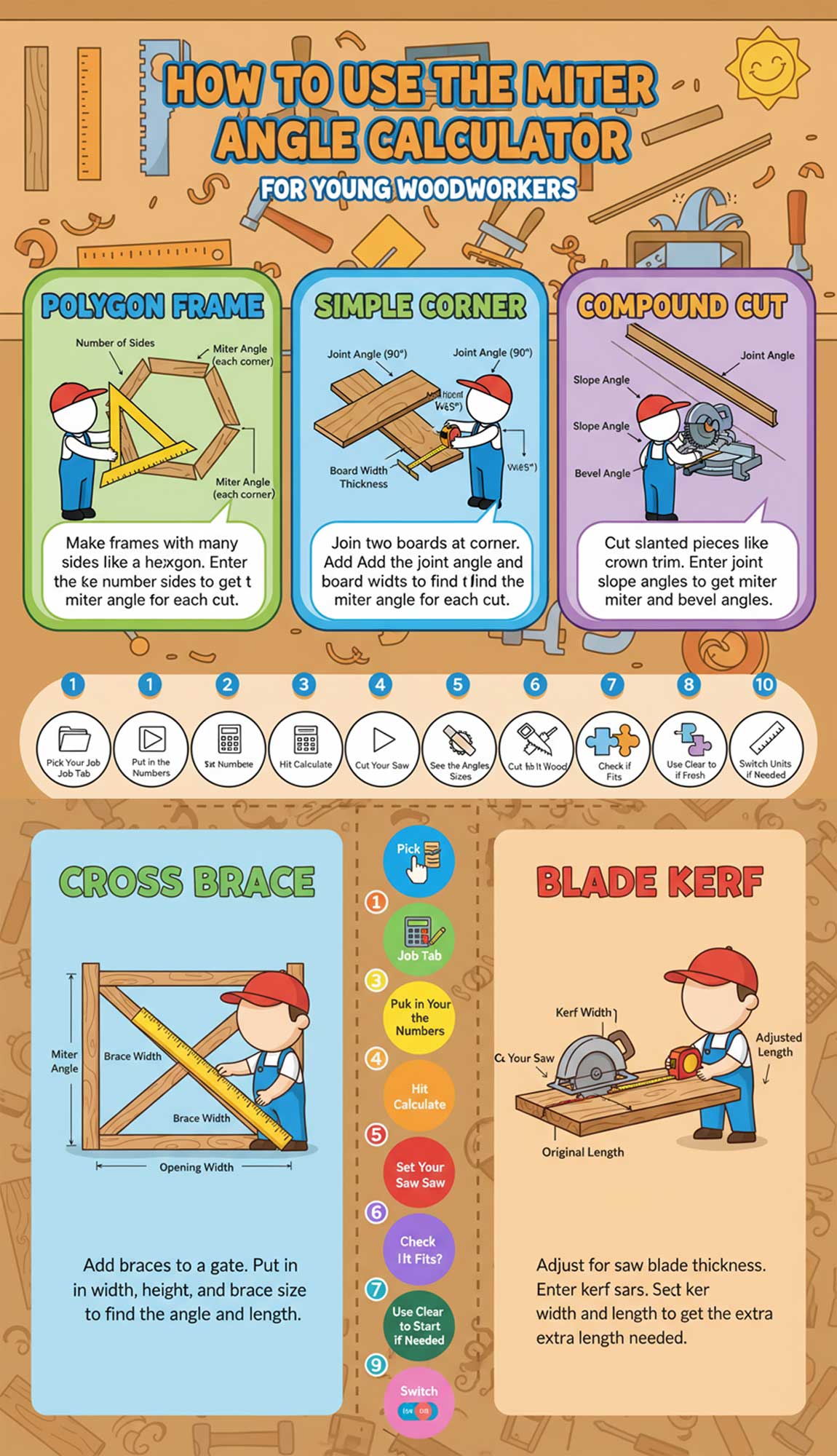 How To Use Miter Angle Calculator